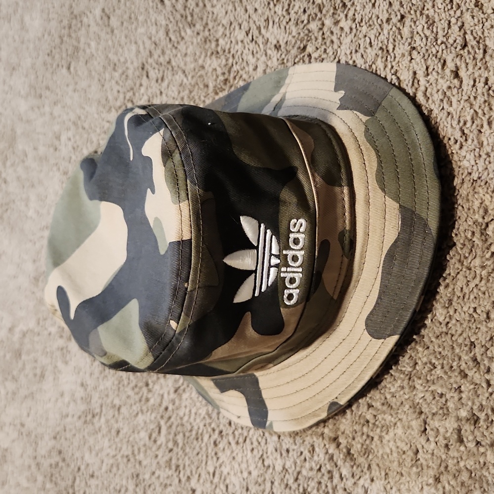 Camo adidas bucket hat